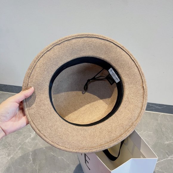Yves Saint Laurent woolen top hat Wool flat top hat main image 5